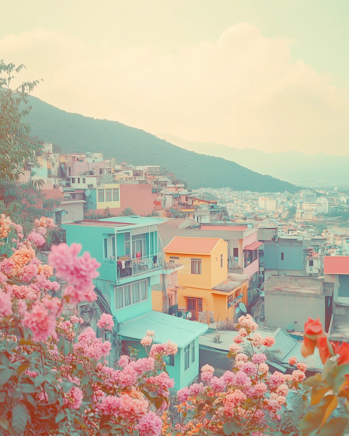 Rooftops of the neighbourhood where beemore started